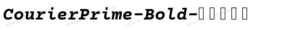 CourierPrime-Bold字体转换