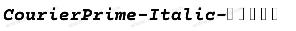 CourierPrime-Italic字体转换