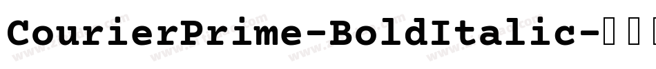 CourierPrime-BoldItalic字体转换