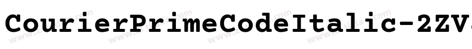 CourierPrimeCodeItalic-2ZV8字体转换