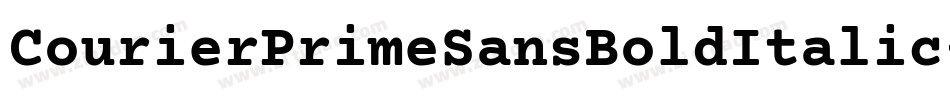 CourierPrimeSansBoldItalic-M0xe字体转换