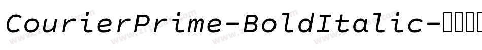 CourierPrime-BoldItalic字体转换
