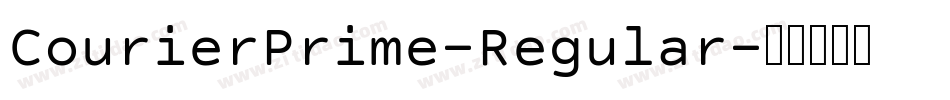 CourierPrime-Regular字体转换