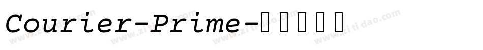 Courier-Prime字体转换
