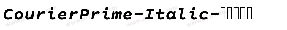 CourierPrime-Italic字体转换