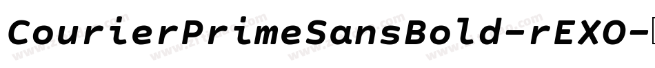 CourierPrimeSansBold-rEXO字体转换