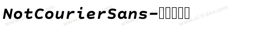 NotCourierSans字体转换