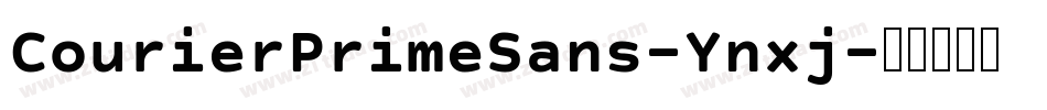 CourierPrimeSans-Ynxj字体转换