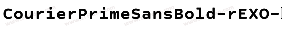 CourierPrimeSansBold-rEXO字体转换