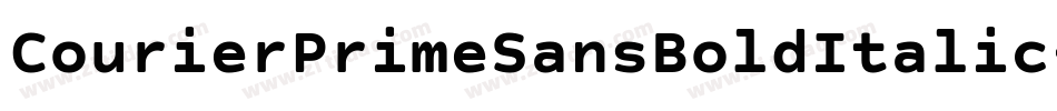 CourierPrimeSansBoldItalic-M0xe字体转换