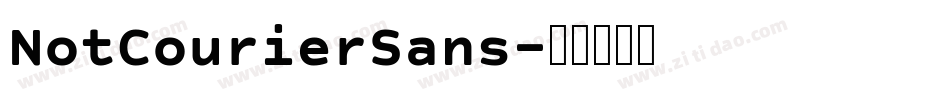 NotCourierSans字体转换