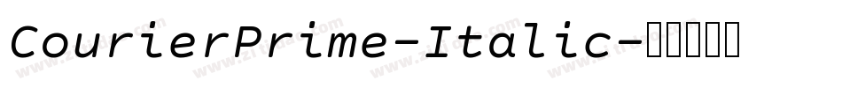 CourierPrime-Italic字体转换