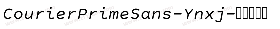 CourierPrimeSans-Ynxj字体转换
