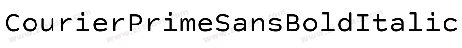 CourierPrimeSansBoldItalic-M0xe字体转换