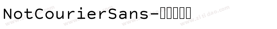 NotCourierSans字体转换