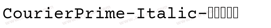 CourierPrime-Italic字体转换