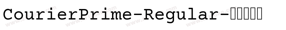 CourierPrime-Regular字体转换