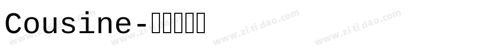 Cousine字体转换