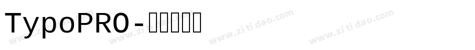 TypoPRO字体转换