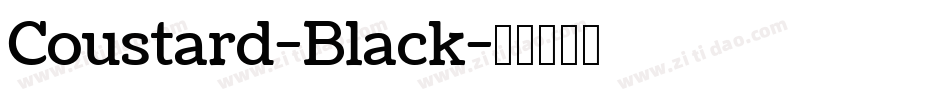 Coustard-Black字体转换