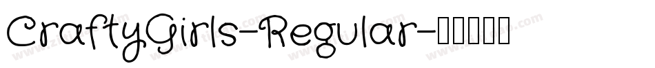 CraftyGirls-Regular字体转换
