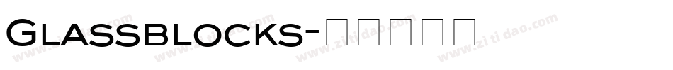 Glassblocks字体转换