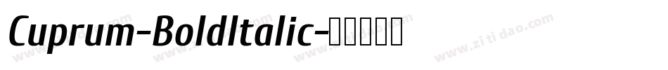 Cuprum-BoldItalic字体转换