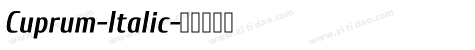 Cuprum-Italic字体转换