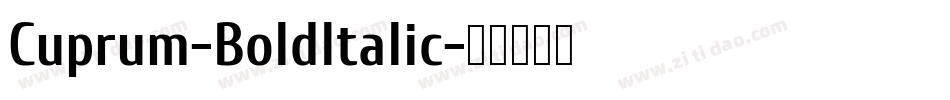 Cuprum-BoldItalic字体转换