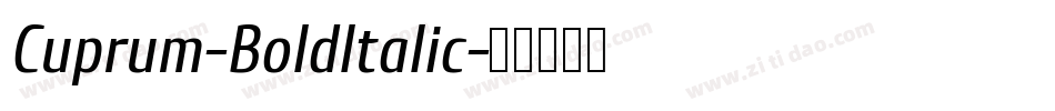 Cuprum-BoldItalic字体转换