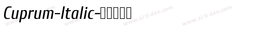 Cuprum-Italic字体转换
