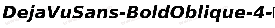 DejaVuSans-BoldOblique-4字体转换