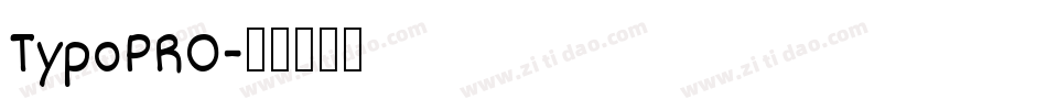TypoPRO字体转换