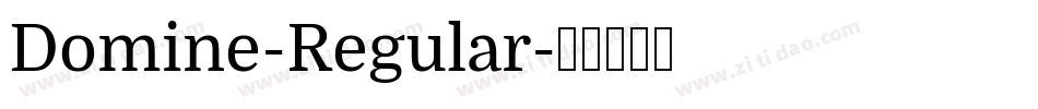 Domine-Regular字体转换