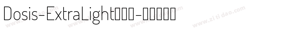 Dosis-ExtraLight手机版字体转换