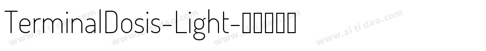 TerminalDosis-Light字体转换