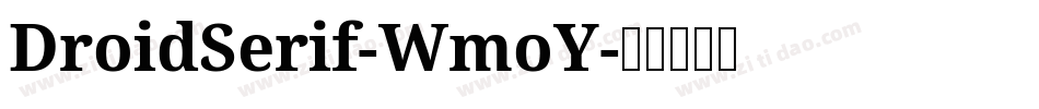 DroidSerif-WmoY字体转换