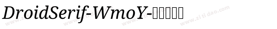 DroidSerif-WmoY字体转换
