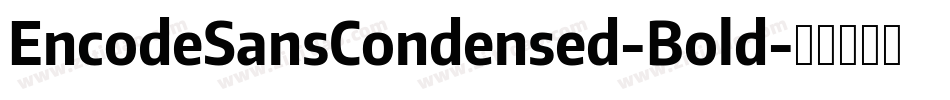 EncodeSansCondensed-Bold字体转换