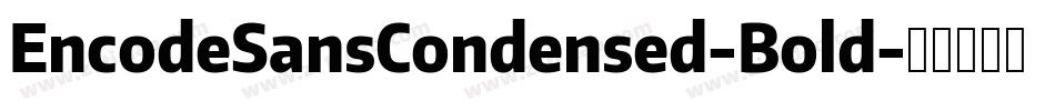 EncodeSansCondensed-Bold字体转换