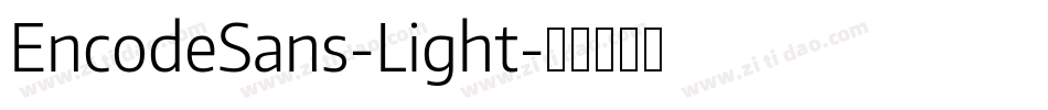 EncodeSans-Light字体转换