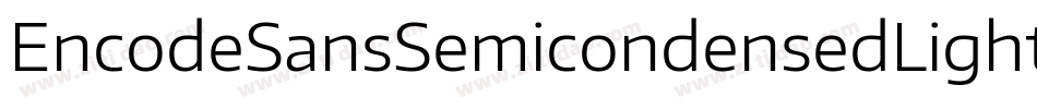 EncodeSansSemicondensedLight-PpBr字体转换