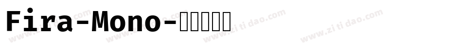 Fira-Mono字体转换