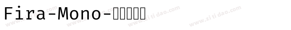Fira-Mono字体转换