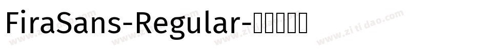 FiraSans-Regular字体转换