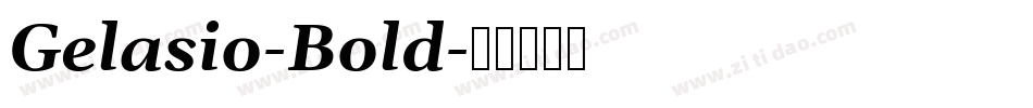 Gelasio-Bold字体转换