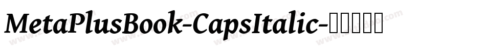 MetaPlusBook-CapsItalic字体转换
