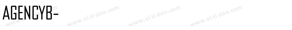 AGENCYB字体转换