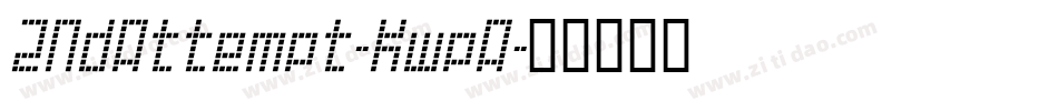 2NdAttempt-KwpA字体转换