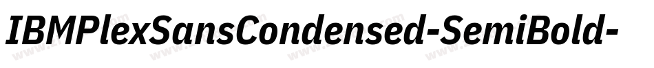 IBMPlexSansCondensed-SemiBold字体转换